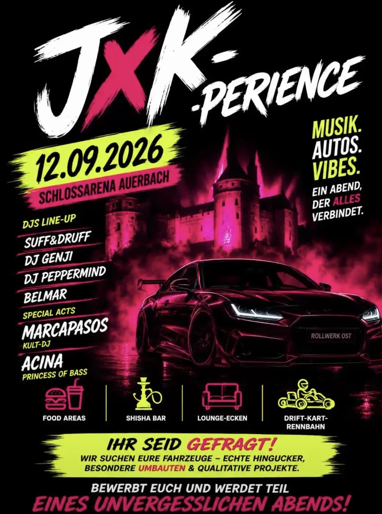 JxK-Xperience Bass‘n‘Cars 2026 Openair Festival
